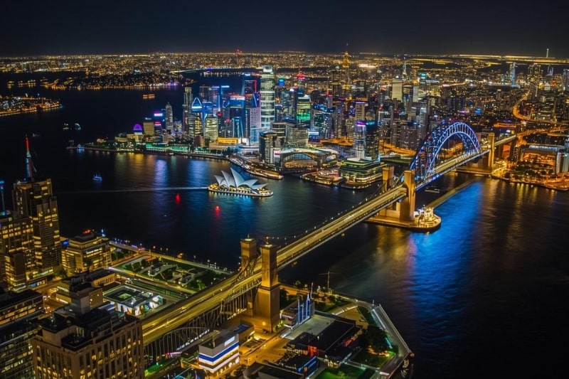 Sydney Harbour and the Opera House, a stunning backdrop for international students preparing for the TOEIC test in Australia.